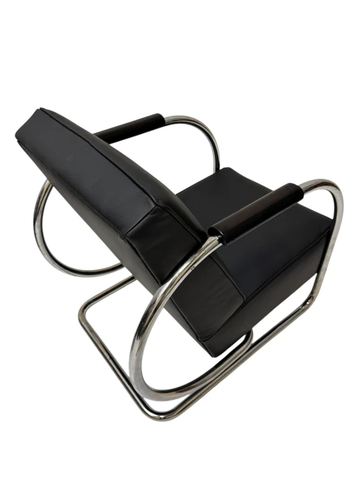 Art Deco Modernist Bauhaus Tubular Steel Lounge Chairs by Frits Kuyken, 1936